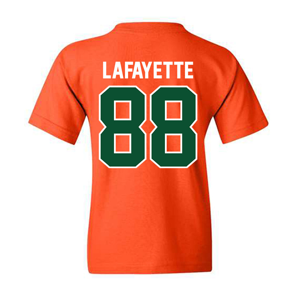 Miami - NCAA Football : DeAnthony Lafayette - Classic Shersey Youth T-Shirt-1