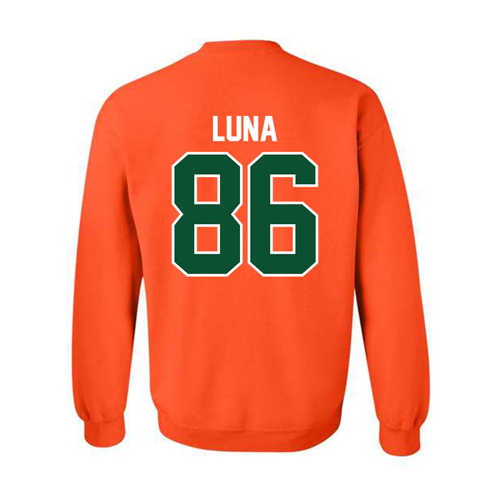 Miami - NCAA Football : Kolby Luna - Classic Shersey Crewneck Sweatshirt-1
