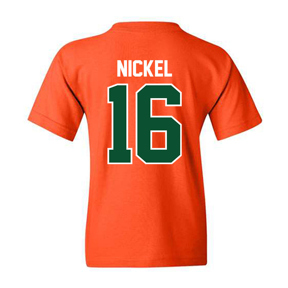 Miami - NCAA Football : Luke Nickel - Classic Shersey Youth T-Shirt-1