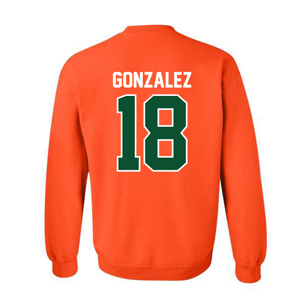 Miami - NCAA Football : Vinny Gonzalez - Classic Shersey Crewneck Sweatshirt-1