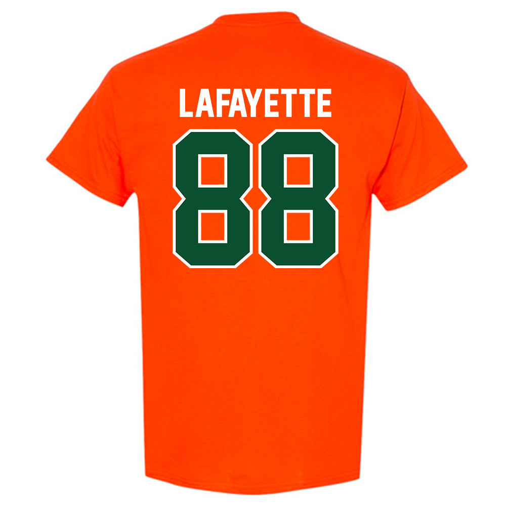 Miami - NCAA Football : DeAnthony Lafayette - Classic Shersey T-Shirt-1
