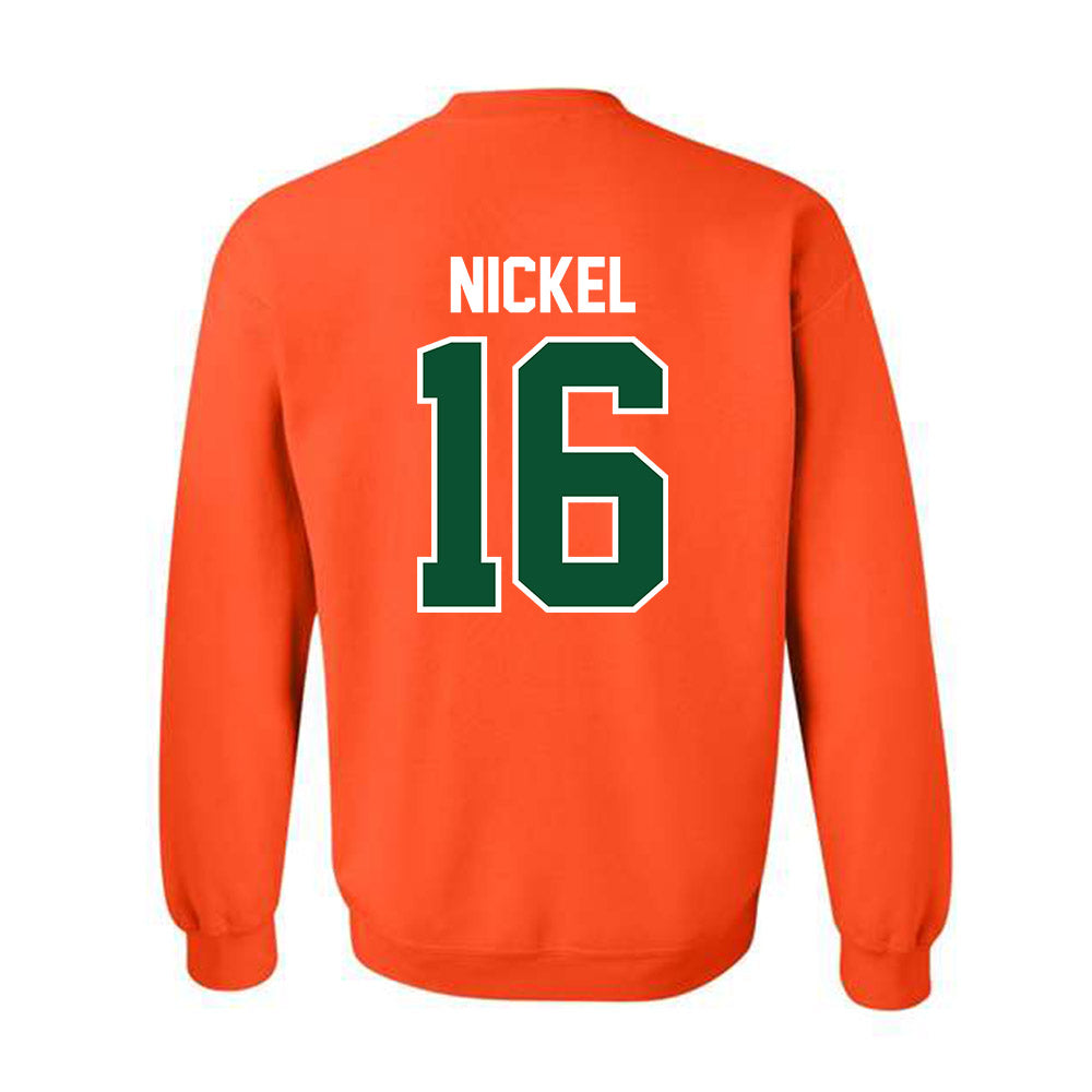 Miami - NCAA Football : Luke Nickel - Classic Shersey Crewneck Sweatshirt-1
