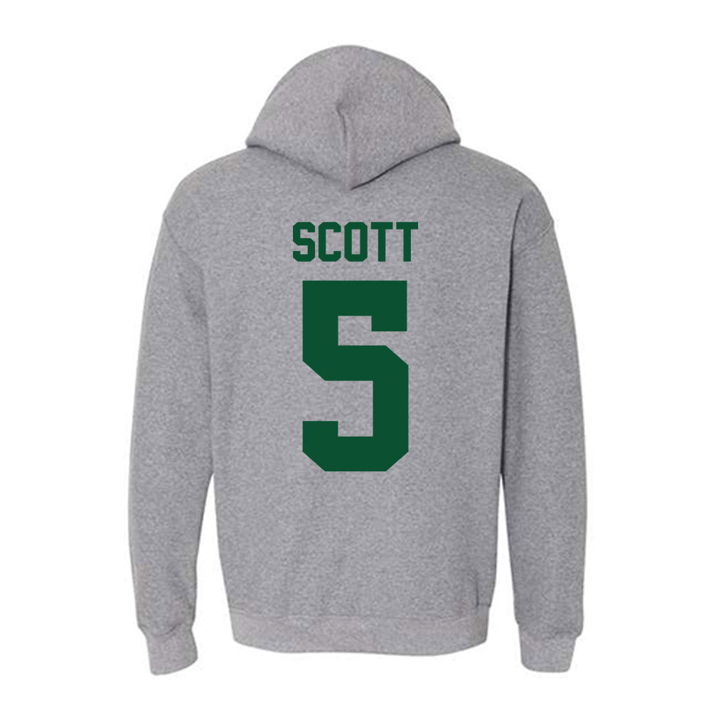 Miami - NCAA Football : Justin Scott - Classic Shersey Hooded Sweatshirt-1