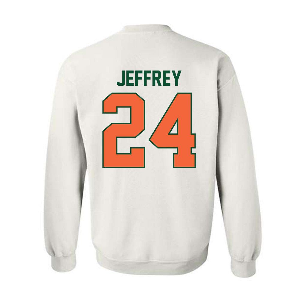 Miami - NCAA Baseball : Donavan Jeffrey - Sports Shersey Crewneck Sweatshirt-1