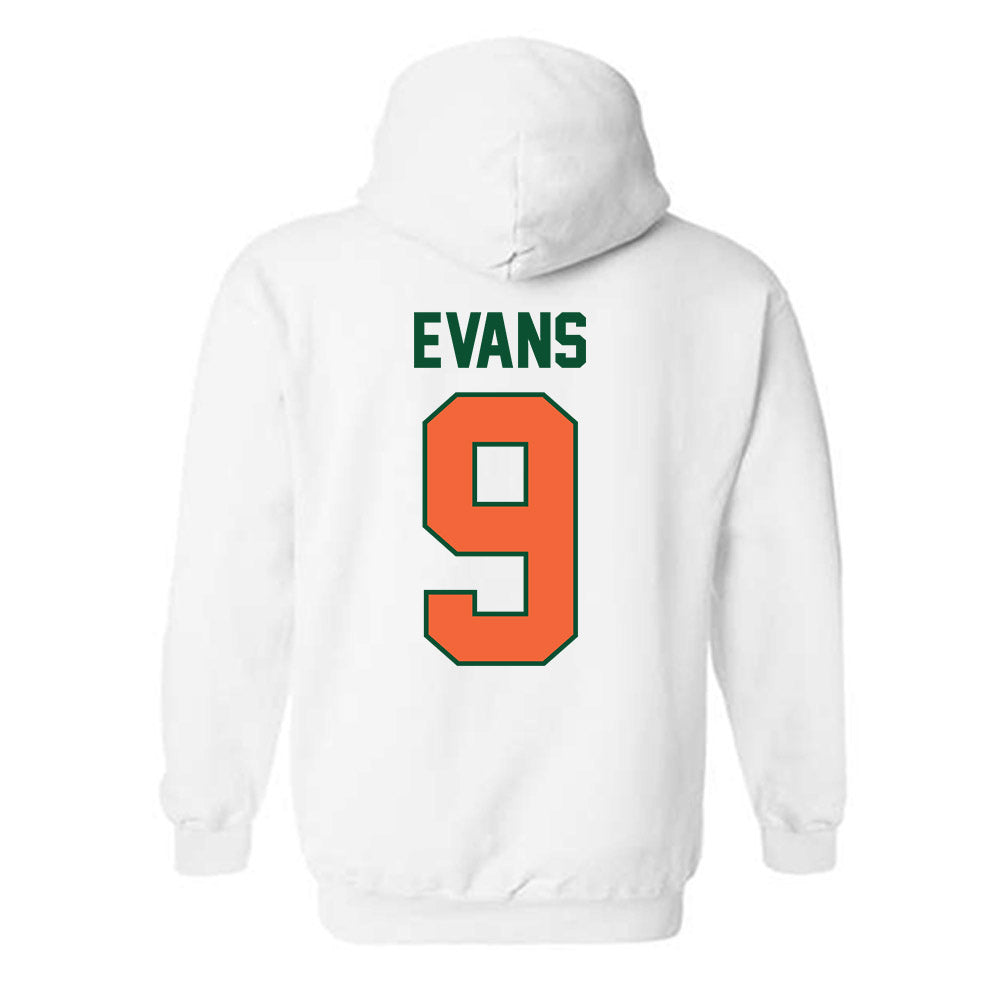 Miami - NCAA Baseball : Rob Evans - Sports Shersey Hooded Sweatshirt-1