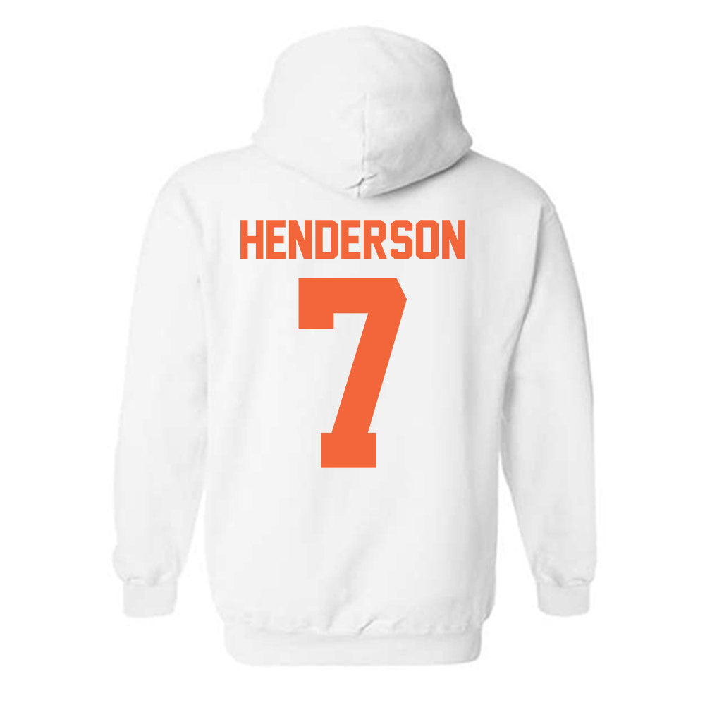 Miami - NCAA Men's Basketball : Shelton Henderson - Sports Shersey Hooded Sweatshirt-1