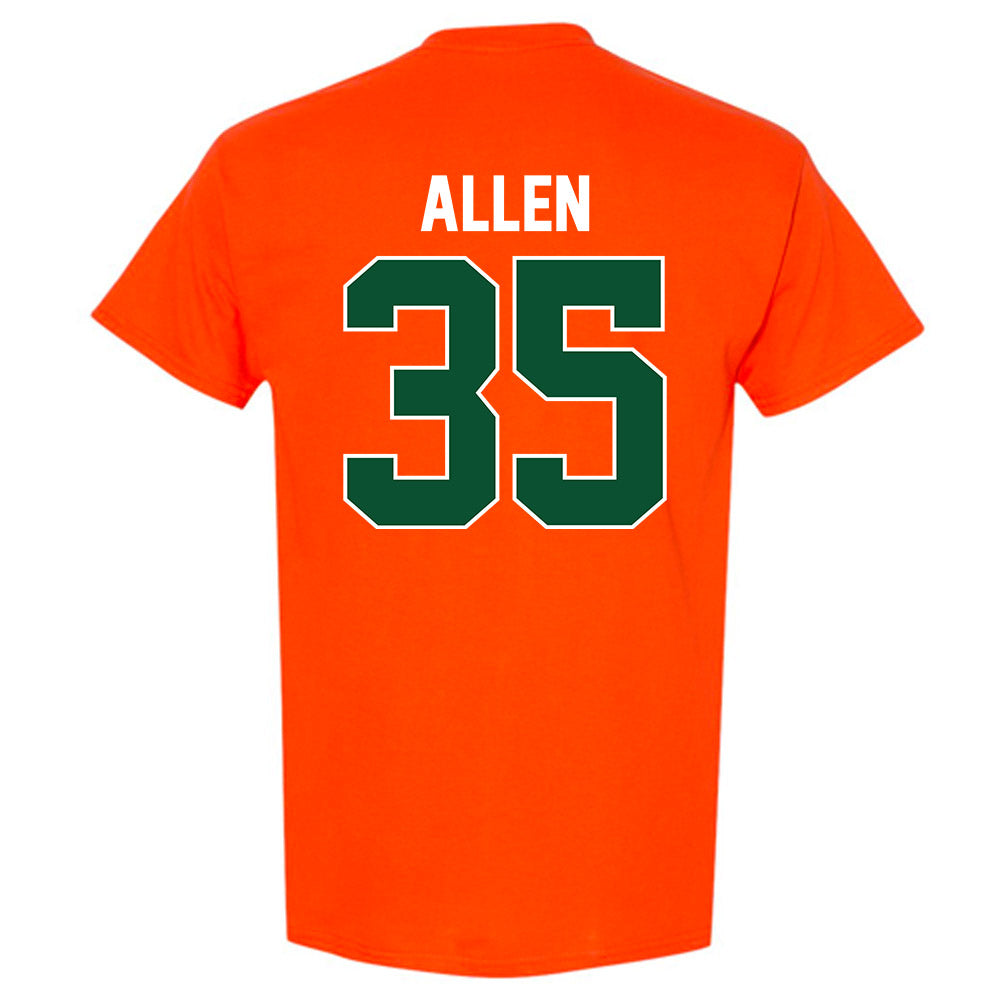 Miami - NCAA Men's Basketball : Dante Allen - Sports Shersey T-Shirt-1