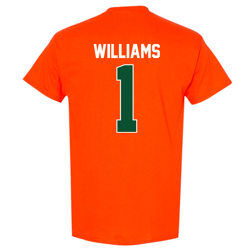 Miami - NCAA Women's Basketball : Cameron Williams - Sports Shersey T-Shirt-1