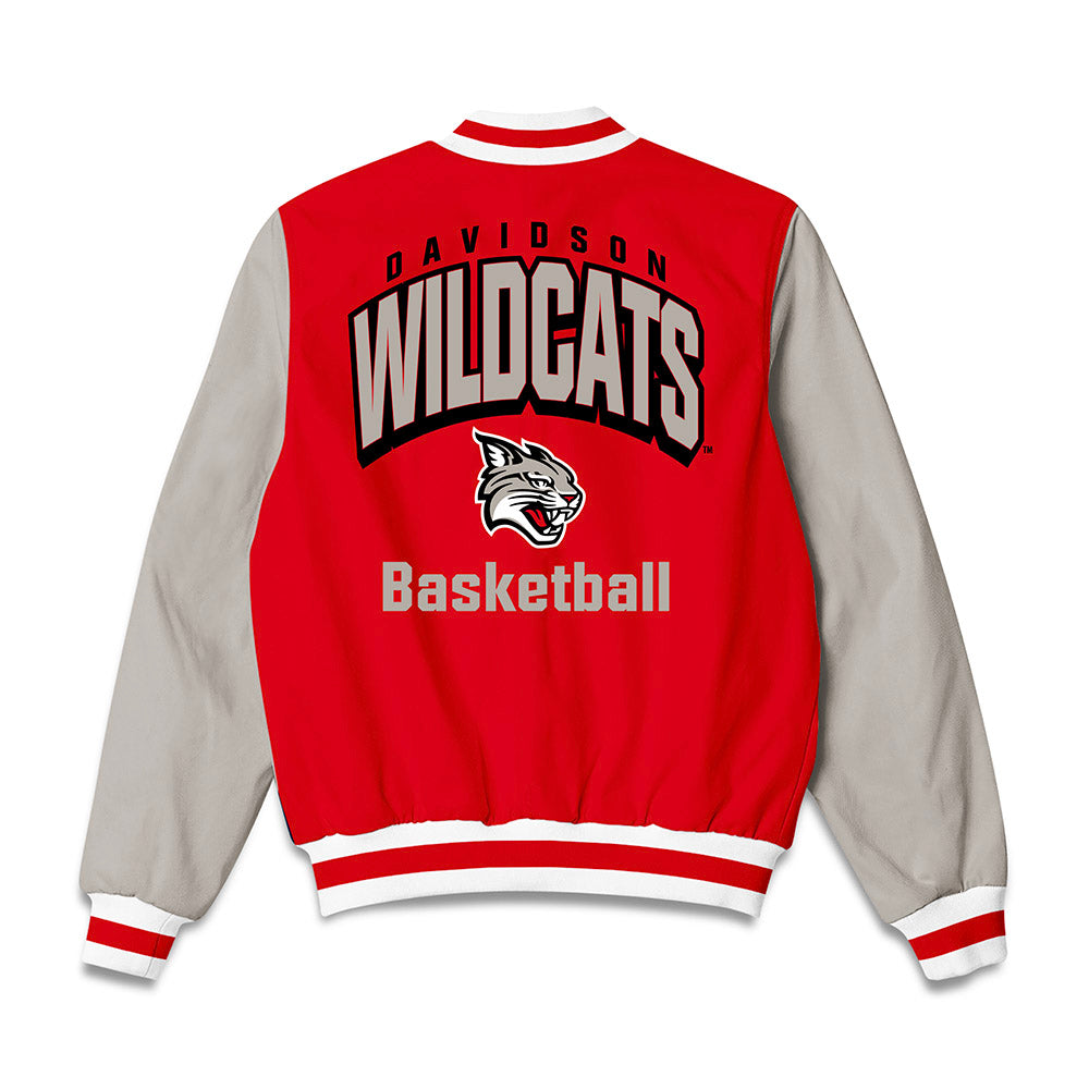 Davidson - NCAA Men's Basketball : RJ Greer - Bomber Jacket-1