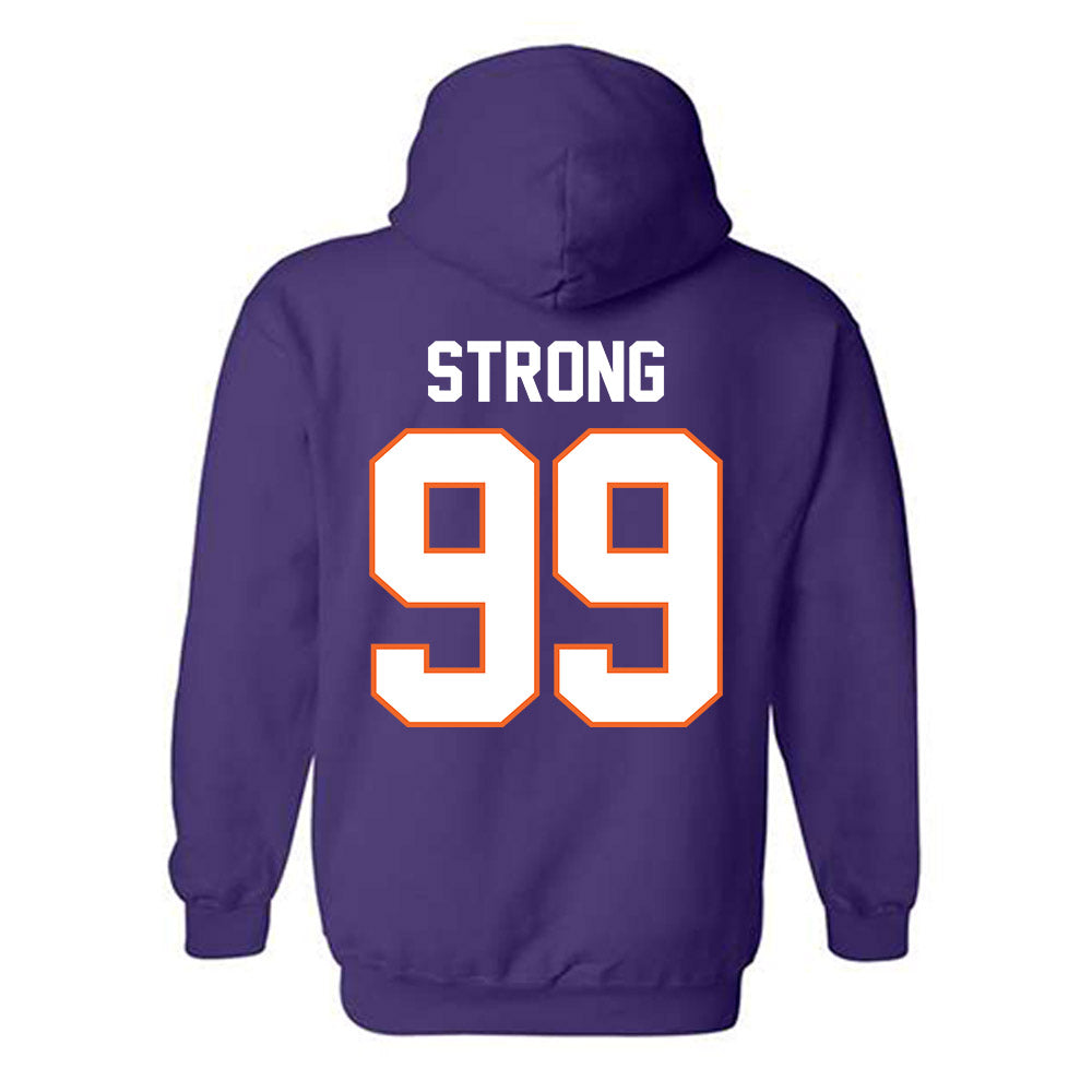 Clemson - NCAA Football : Markus Strong - Classic Shersey Hooded Sweatshirt-1