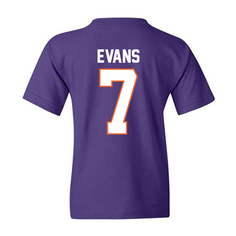 Clemson - NCAA Women's Basketball : Summah Evans - Classic Shersey Youth T-Shirt-1