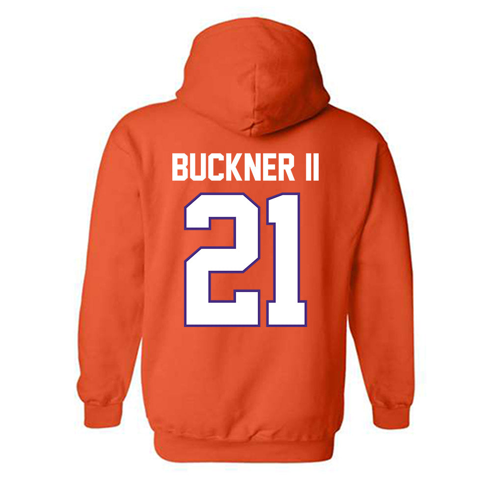 Clemson - NCAA Men's Basketball : Ace Buckner II - Classic Shersey Hooded Sweatshirt-1