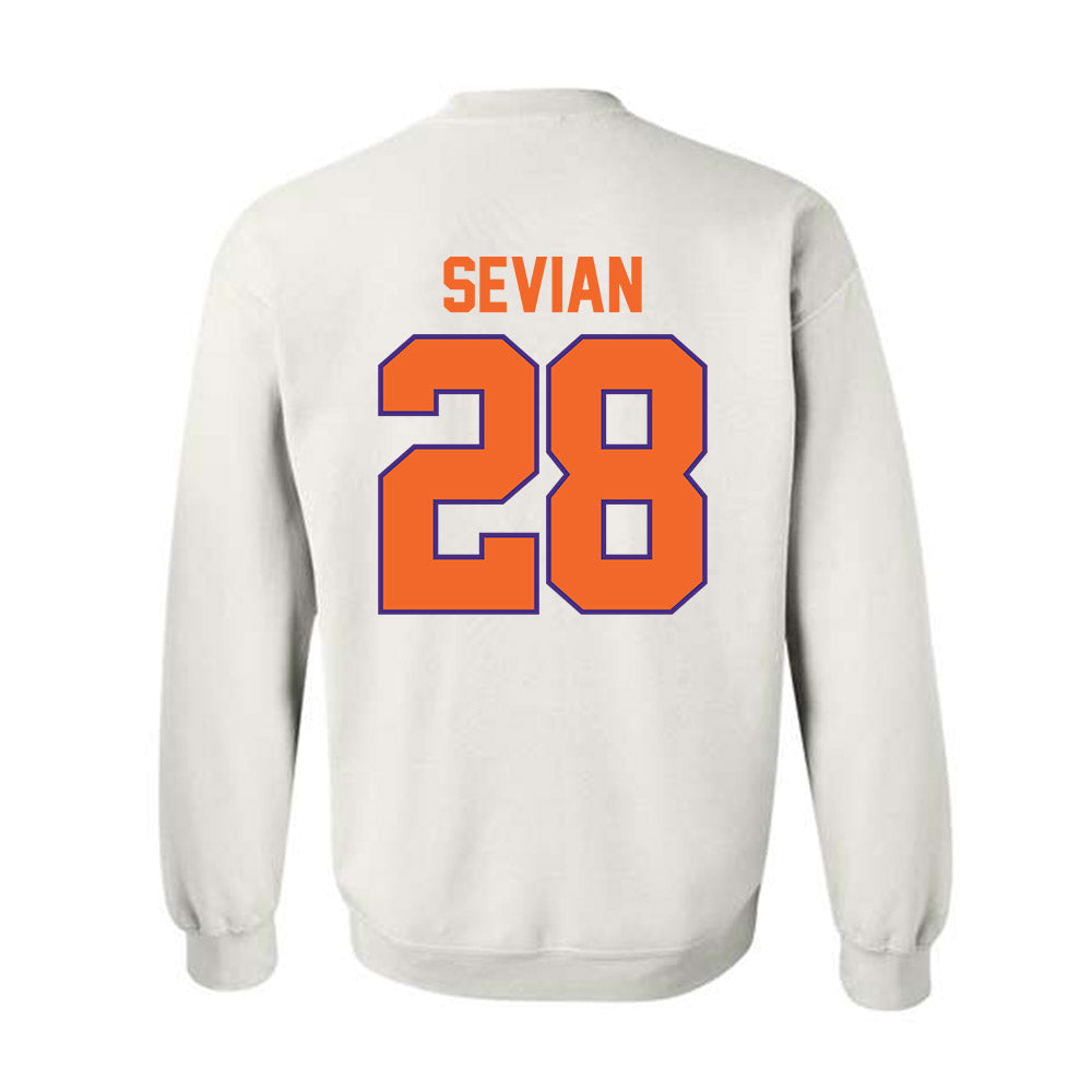 Clemson - NCAA Men's Soccer : Xander Sevian - Classic Shersey Crewneck Sweatshirt-1