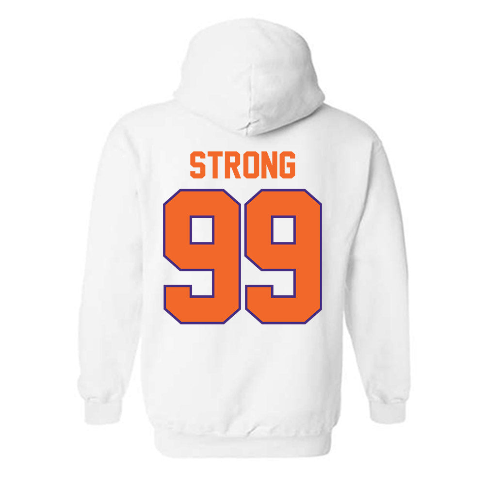 Clemson - NCAA Football : Markus Strong - Classic Shersey Hooded Sweatshirt-1