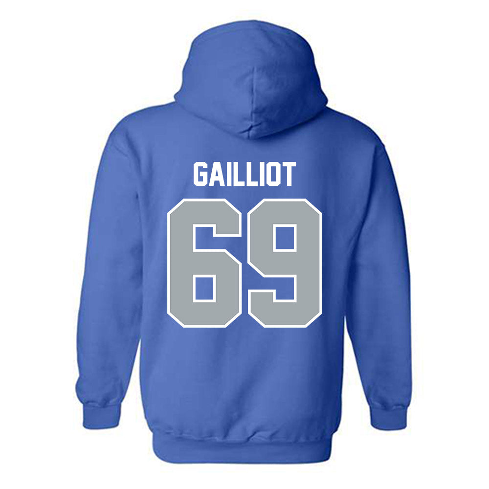 CNU - NCAA Football : Jackson Gailliot - Classic Shersey Hooded Sweatshirt-1