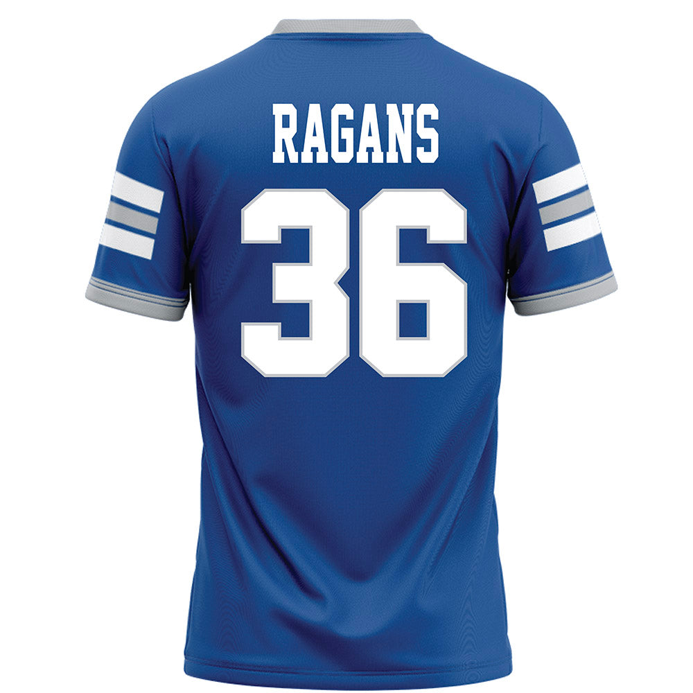 MTSU - NCAA Football : Christopher Ragans - Blue Football Jersey-1