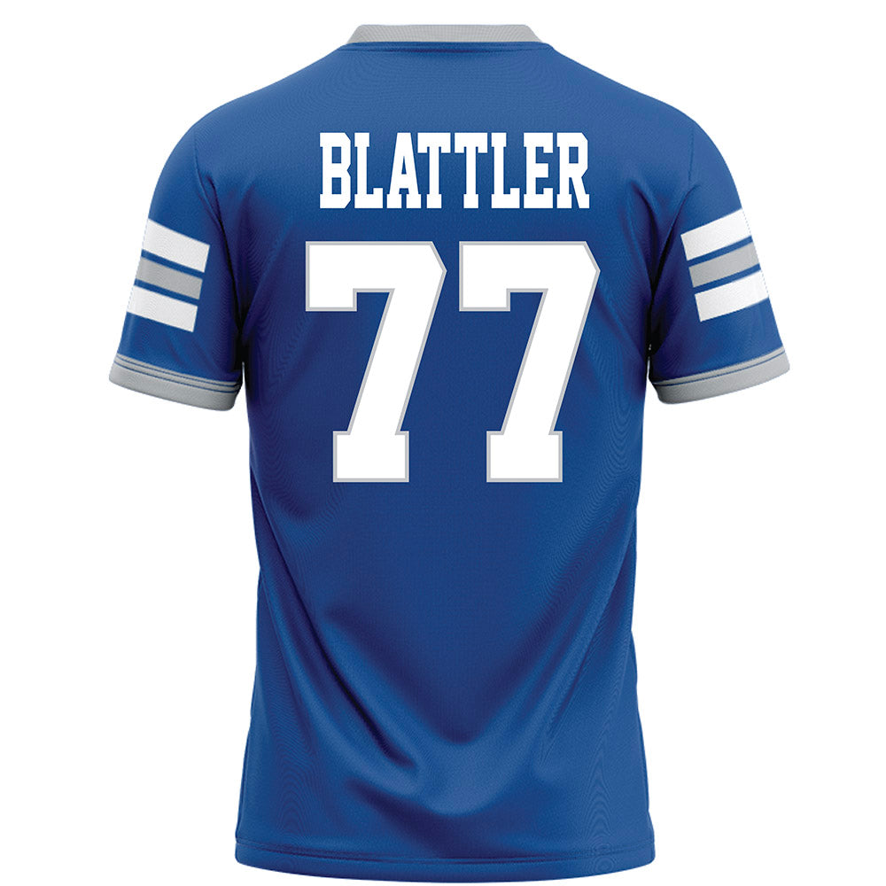 MTSU - NCAA Football : Diego Blattler - Blue Football Jersey-1
