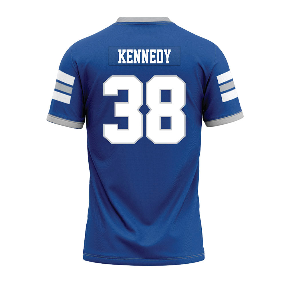 MTSU - NCAA Football : Locke Kennedy - Blue Premium Football Jersey-1