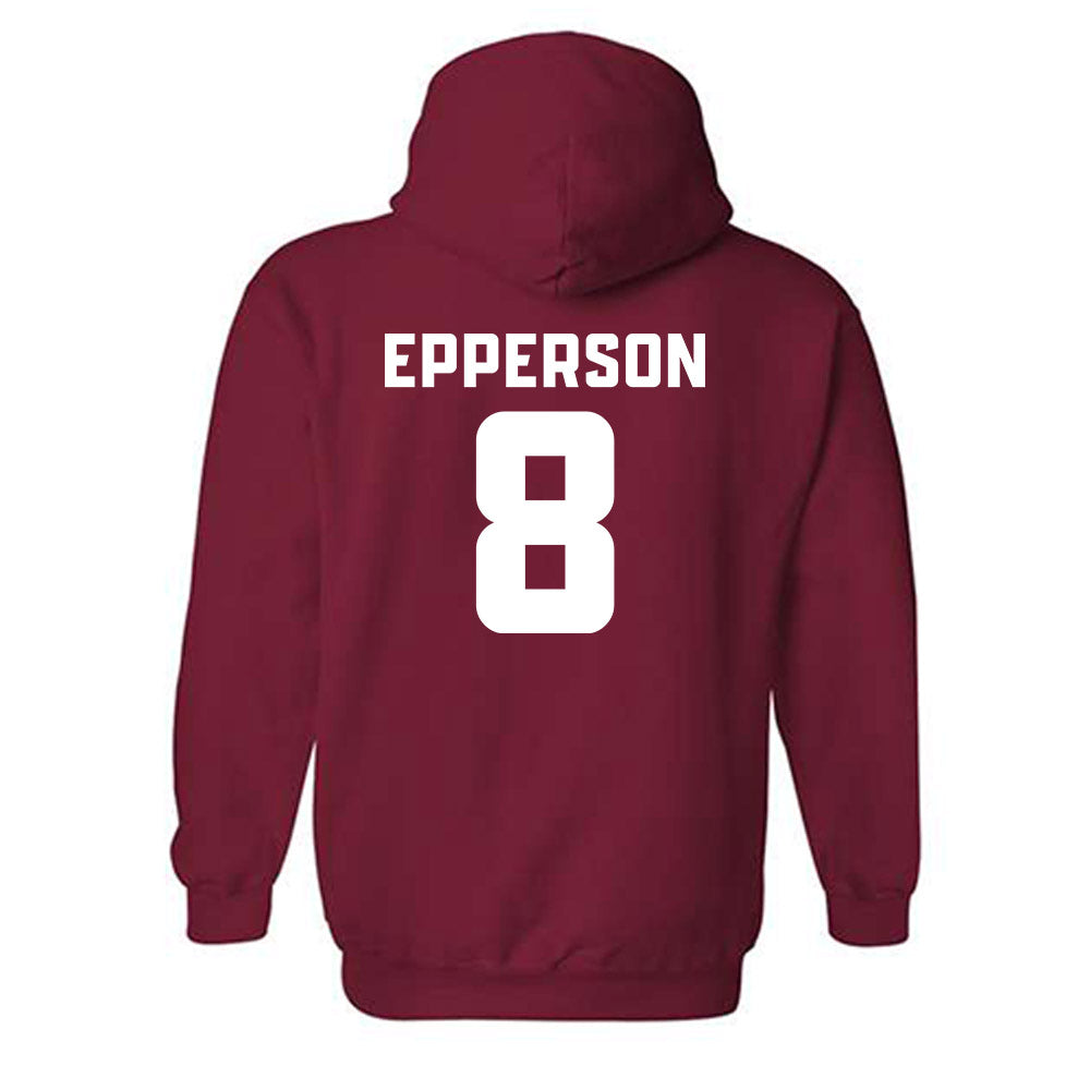 DU - NCAA Men's Ice Hockey : Kristian Epperson - Classic Fashion Shersey Hooded Sweatshirt-1