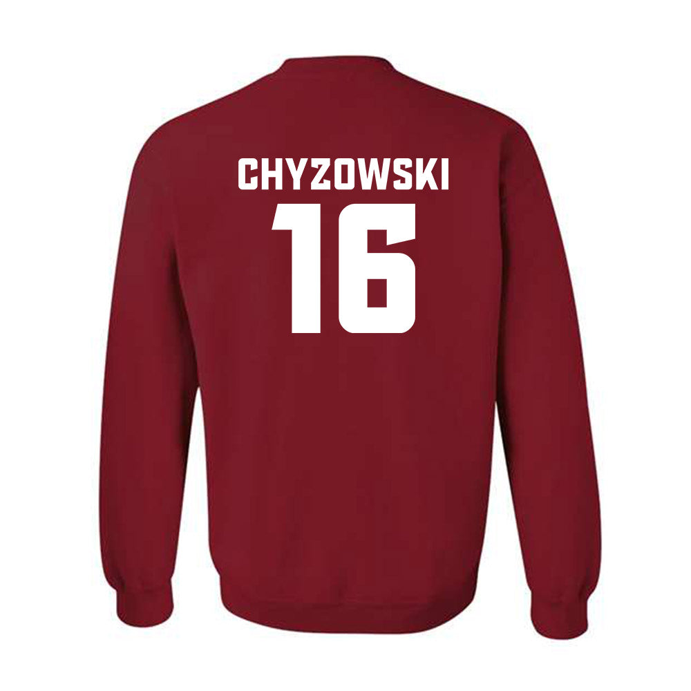 DU - NCAA Men's Ice Hockey : Kyle Chyzowski - Classic Fashion Shersey Crewneck Sweatshirt-1