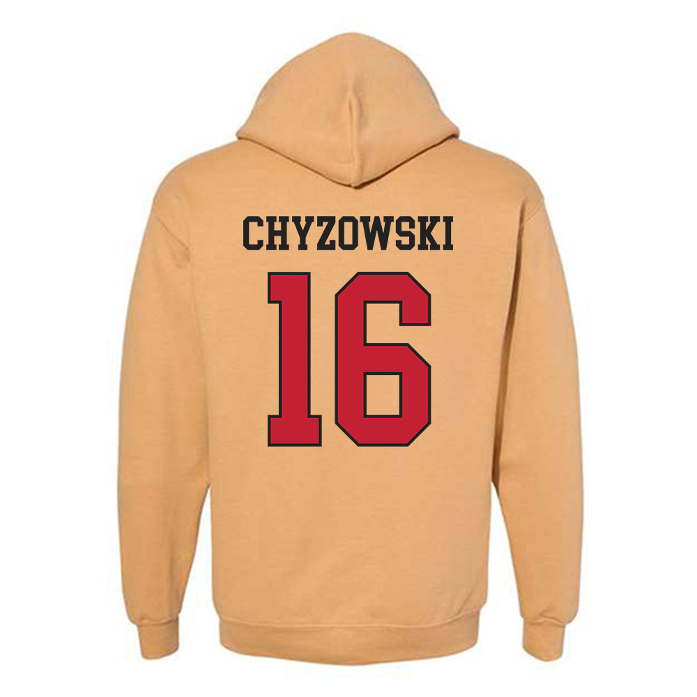 DU - NCAA Men's Ice Hockey : Kyle Chyzowski - Classic Shersey Hooded Sweatshirt-1