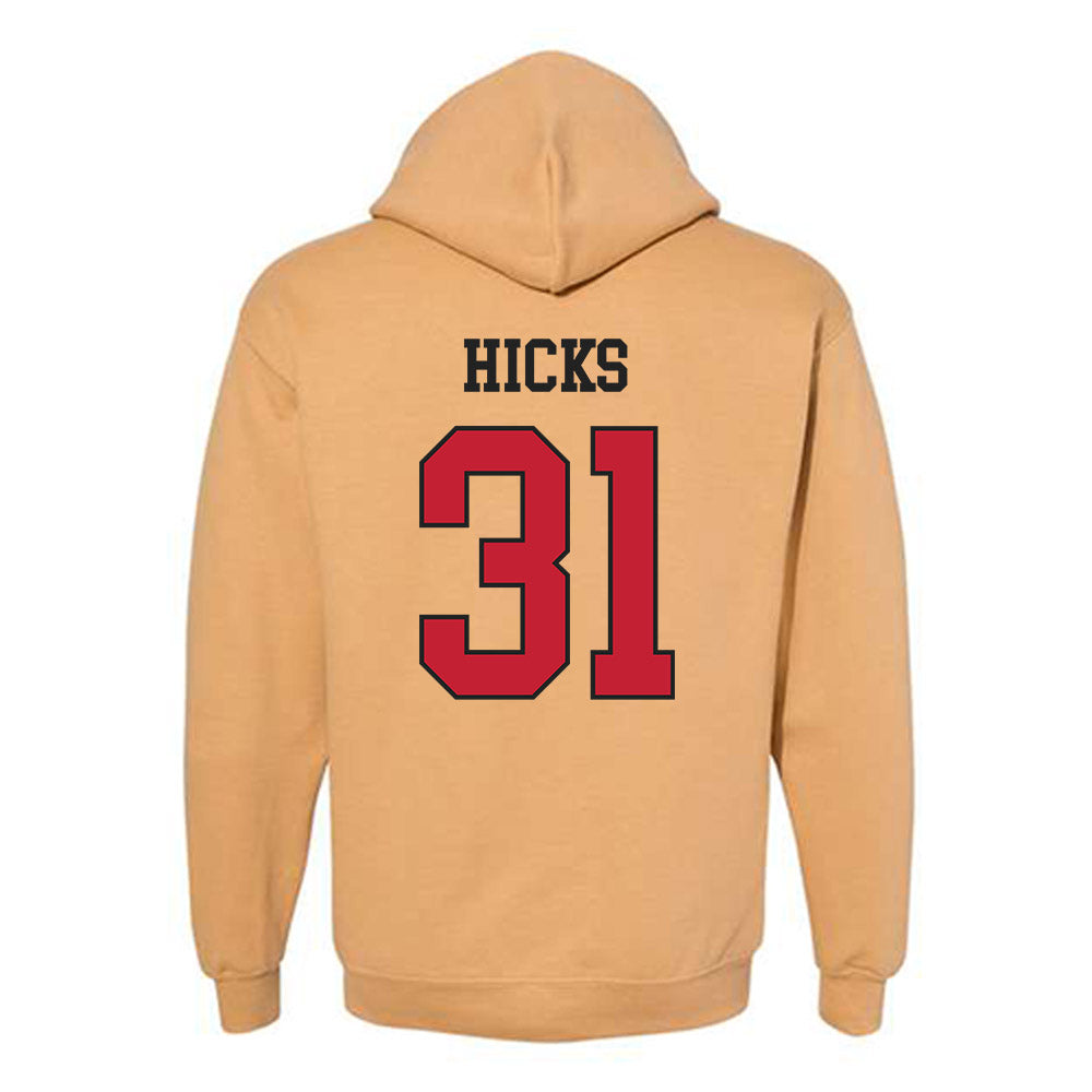 DU - NCAA Men's Ice Hockey : Johnny Hicks - Classic Shersey Hooded Sweatshirt-1