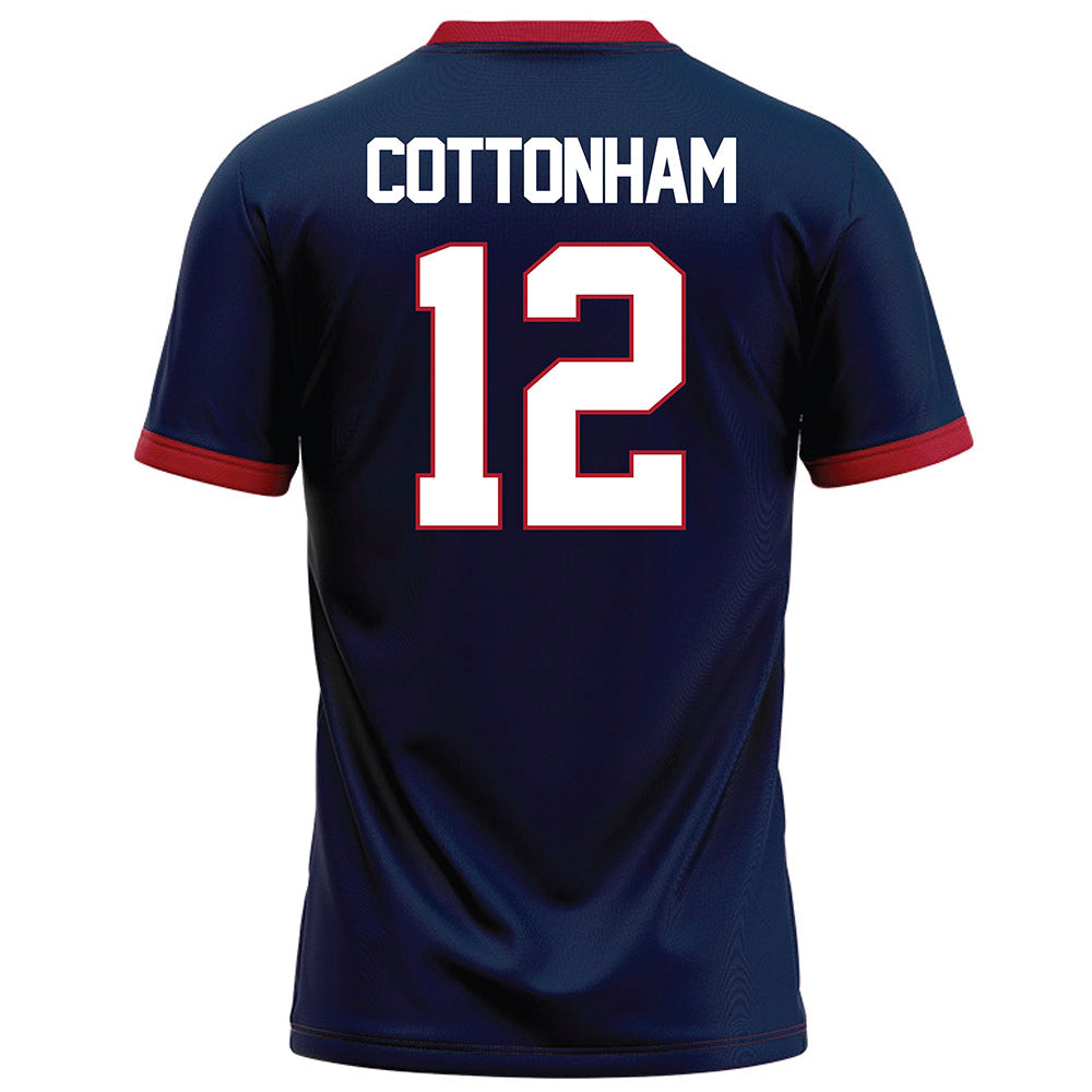Liberty - NCAA Football : Prince Cottonham - Navy Football Jersey-1