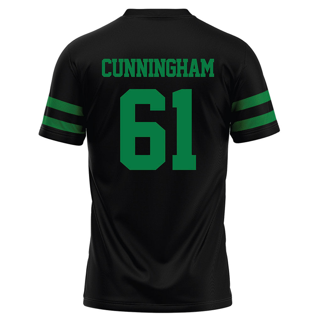 North Texas - NCAA Football : Drew Cunningham - Black Football Jersey-1
