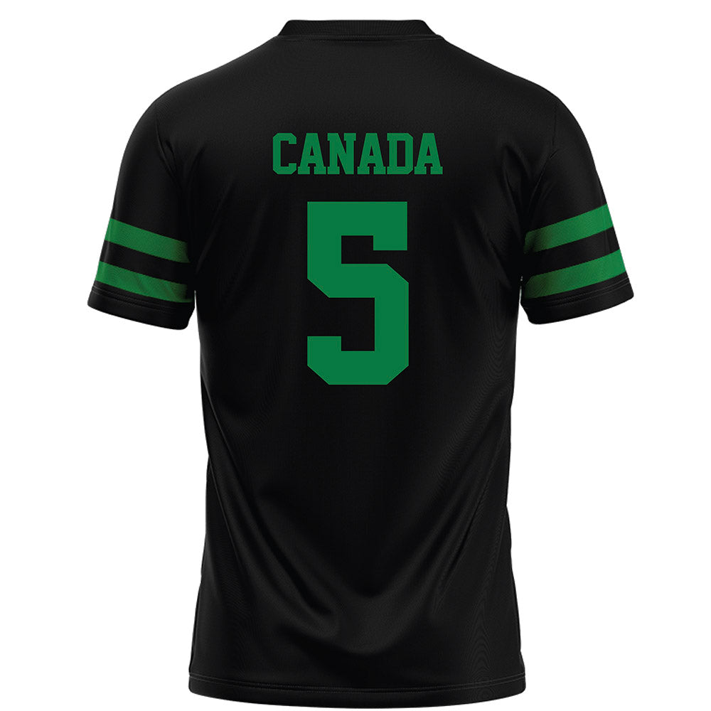 North Texas - NCAA Football : Chase Canada - Black Football Jersey-1