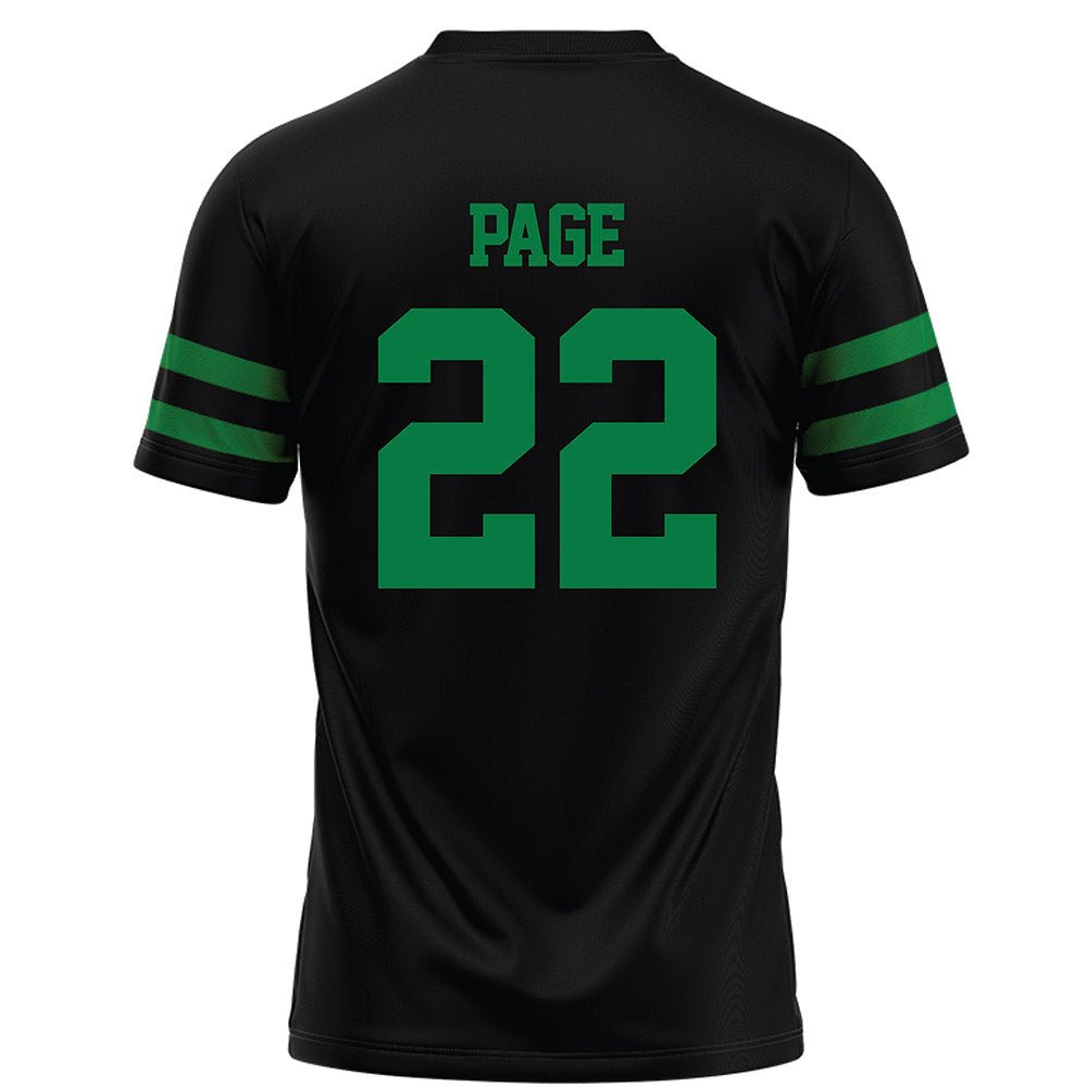 North Texas - NCAA Football : Colin Page - Black Football Jersey-1