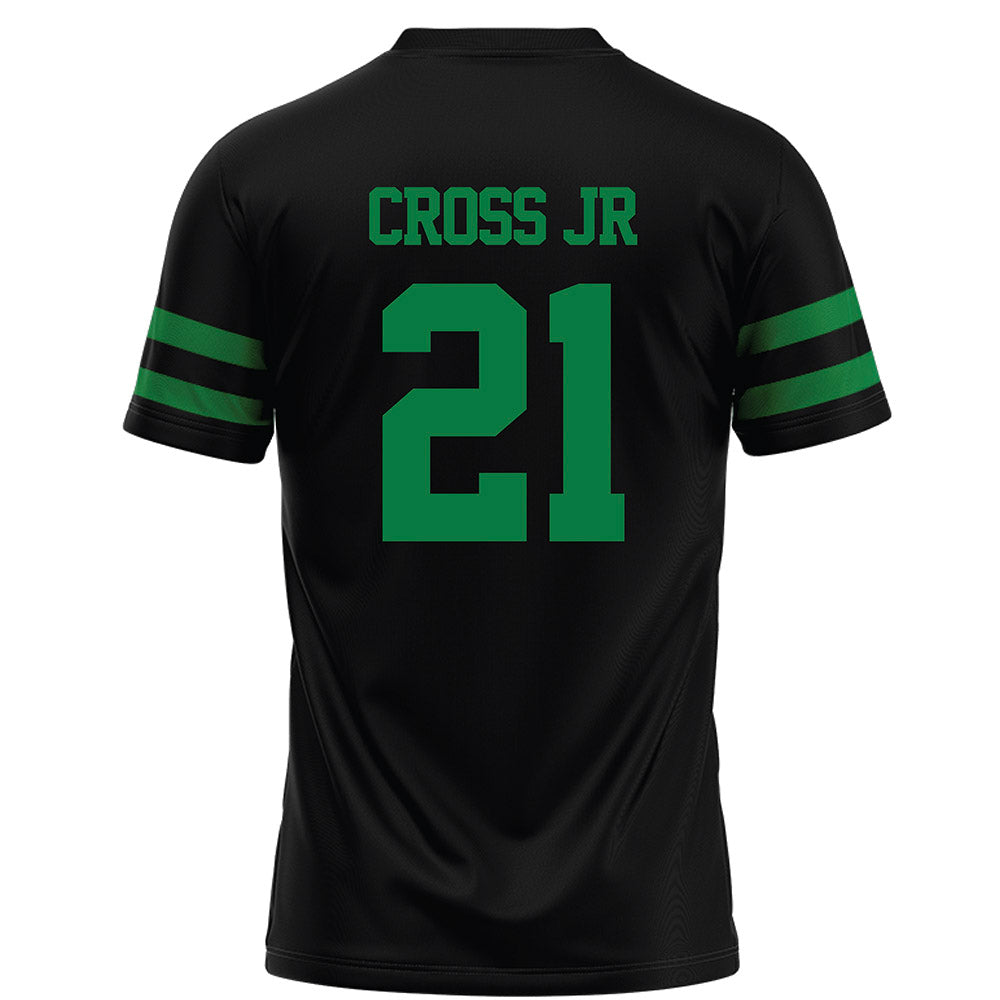 North Texas - NCAA Football : Jason Cross Jr - Black Football Jersey-1