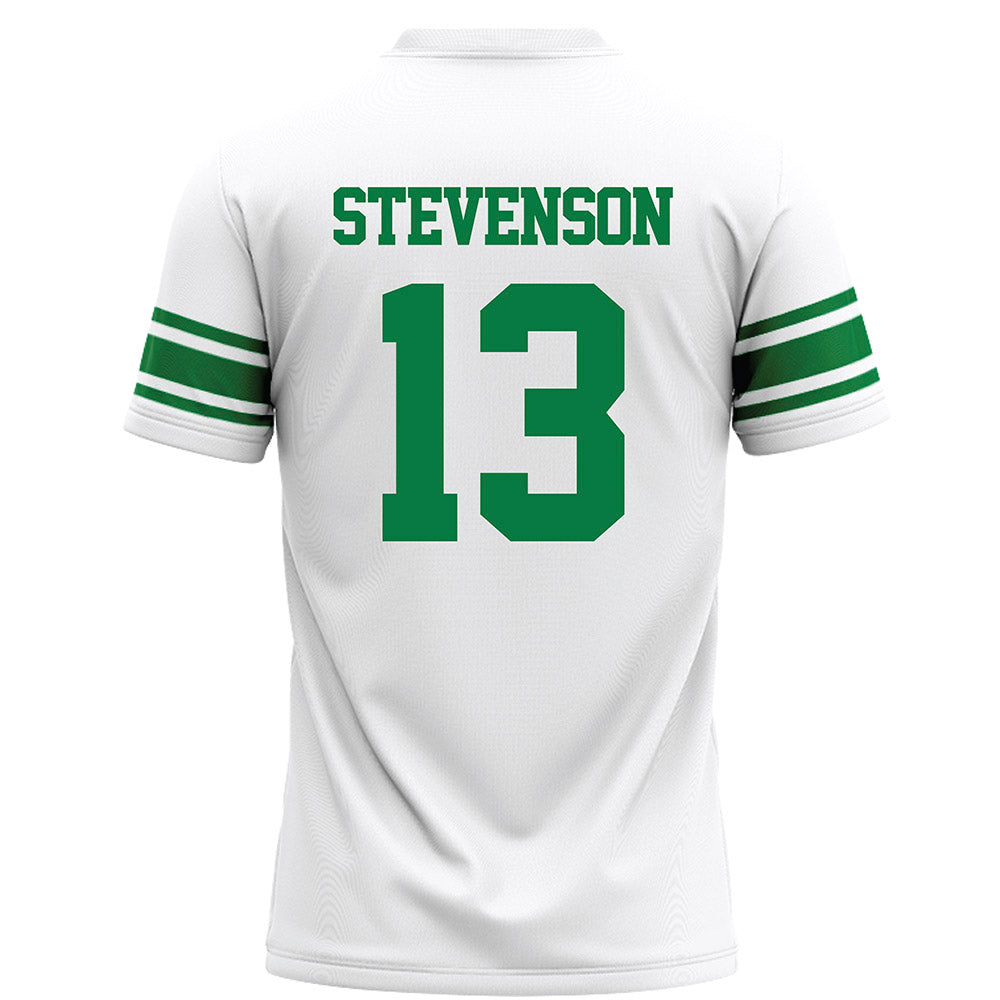 North Texas - NCAA Football : Justin Stevenson - White Football Jersey-1