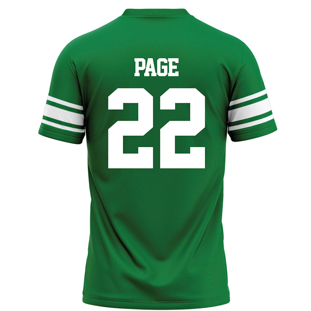 North Texas - NCAA Football : Colin Page - Green Football Jersey-1