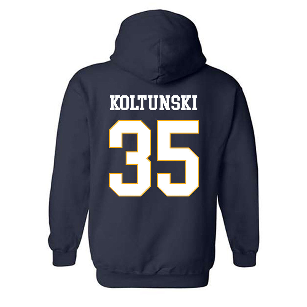 UW Eau Claire - NCAA Football : Tanner Koltunski - Classic Fashion Shersey Hooded Sweatshirt-1