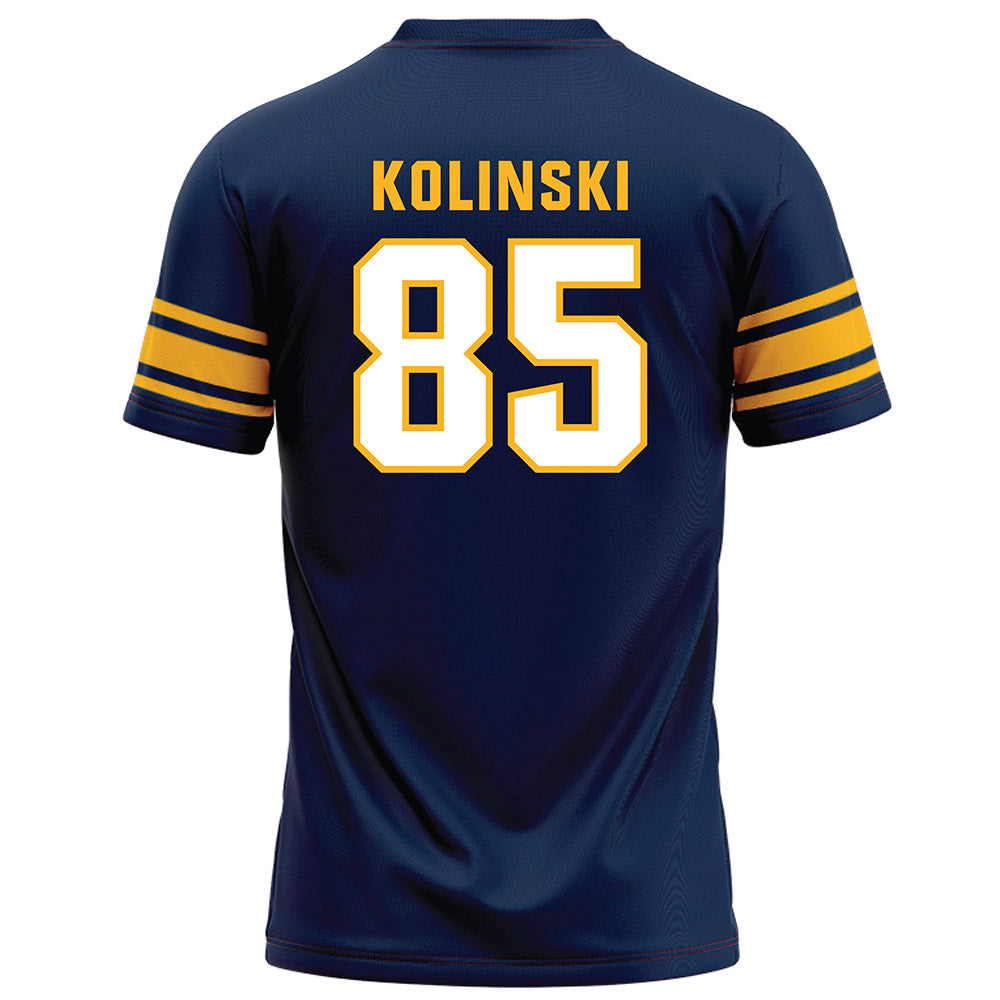 UW Eau Claire - NCAA Football : Jayce Kolinski - Navy Football Jersey-1