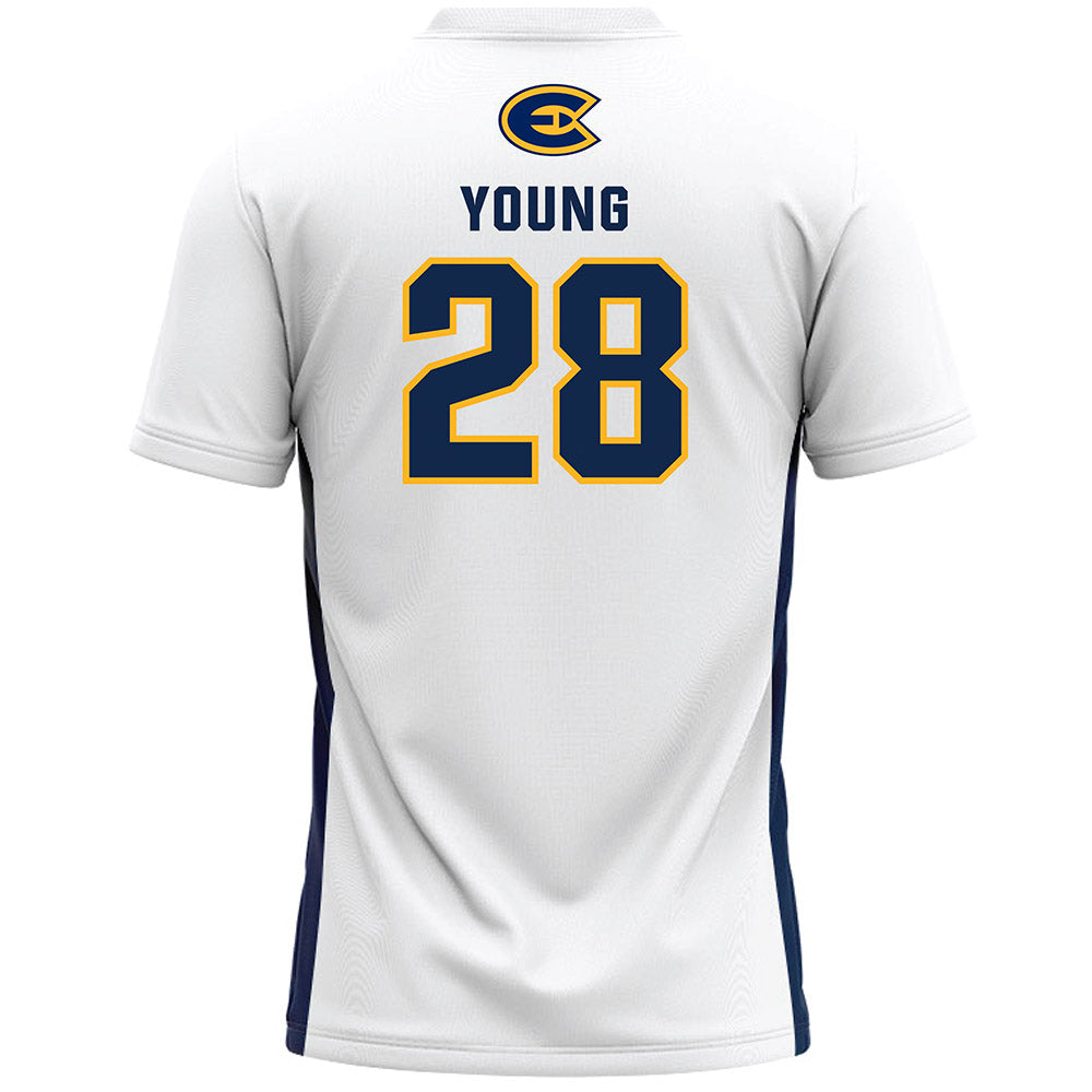 - NCAA Women's Lacrosse : Maddie Young - White Lacrosse Jersey -1