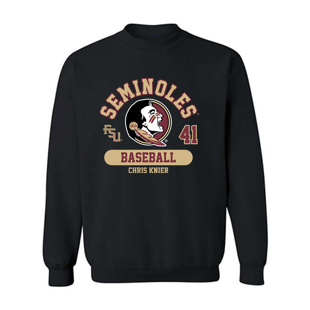 FSU - NCAA Baseball : Chris Knier - Classic Fashion Shersey Crewneck Sweatshirt-0