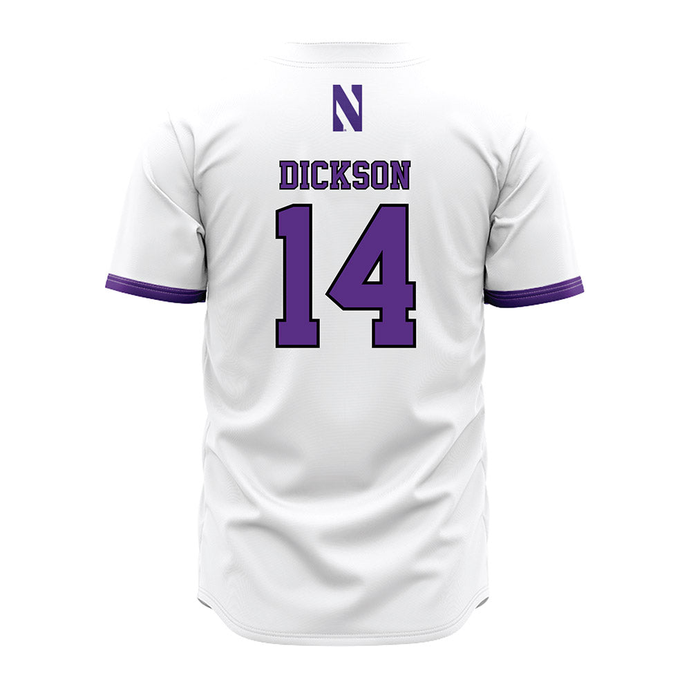 Northwestern - NCAA Baseball : Drew Dickson - White Baseball Jersey