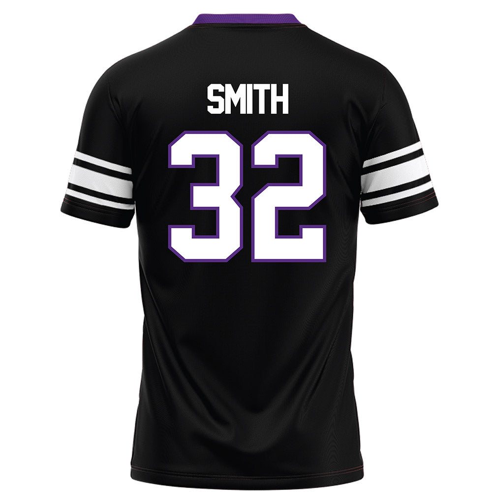 Northwestern - NCAA Football : Matthew Smith - Black Football Jersey-1