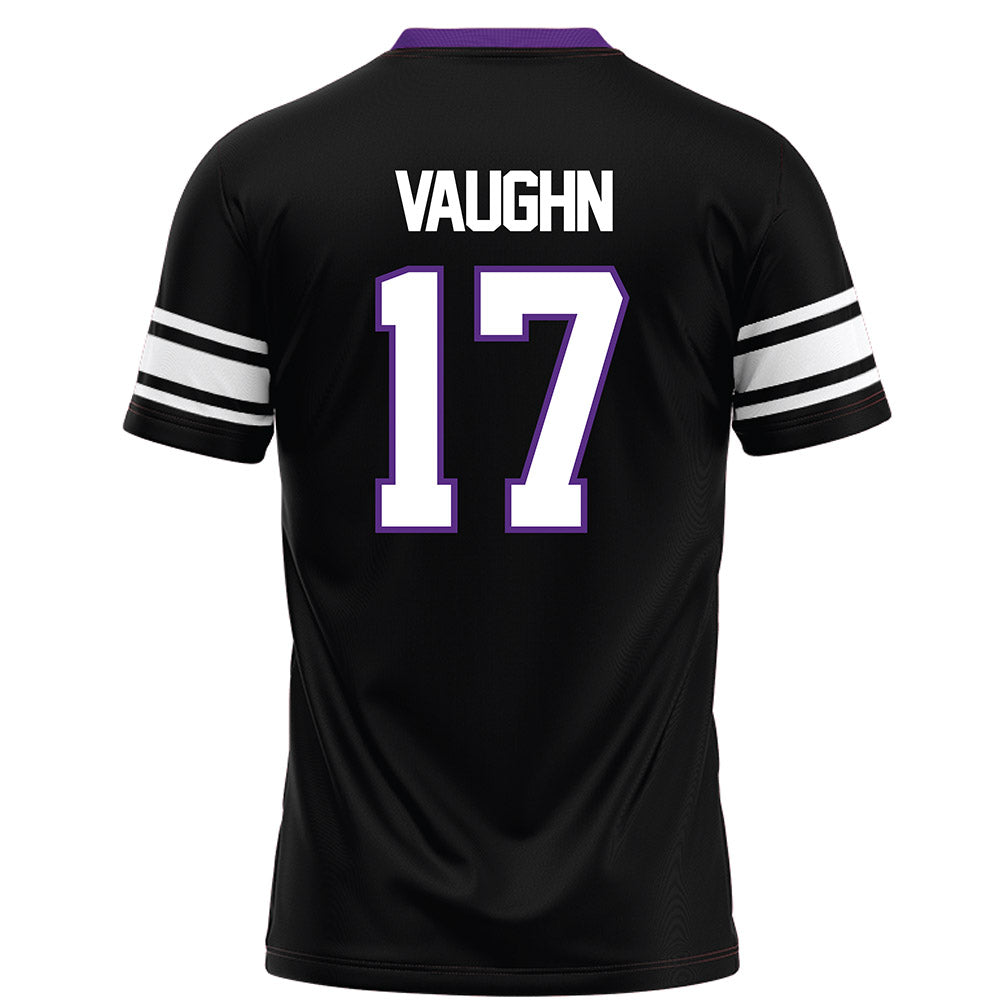 Northwestern - NCAA Football : Jaden Vaughn - Black Football Jersey-1