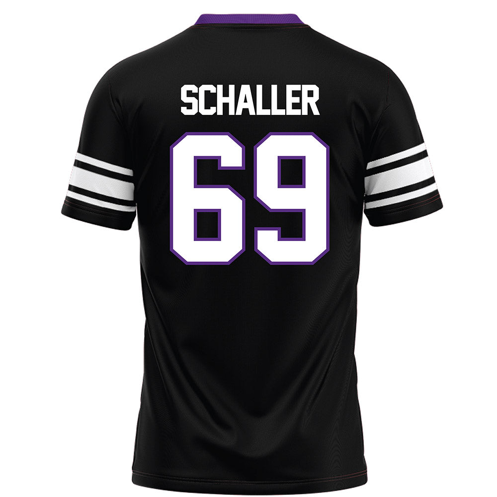 Northwestern - NCAA Football : Patrick Schaller - Black Football Jersey-1