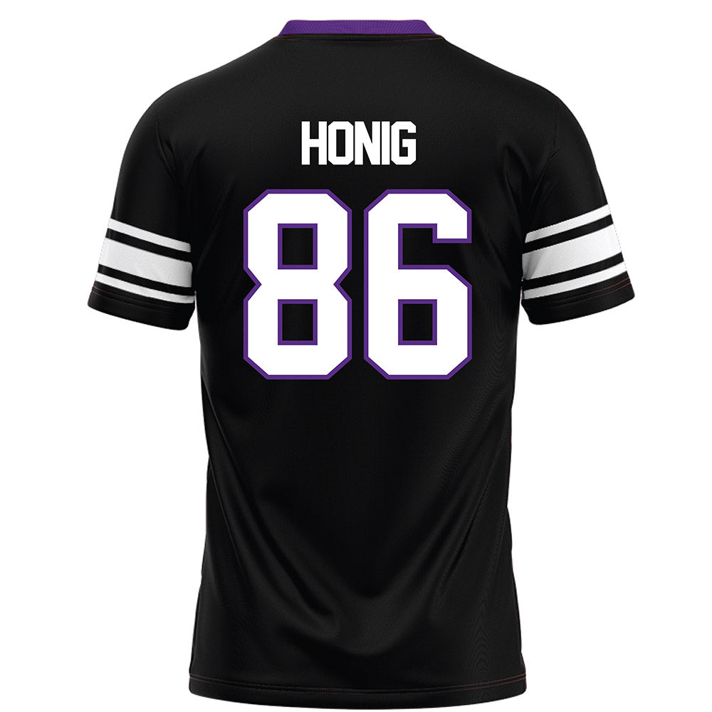 Northwestern - NCAA Football : Alexander Honig - Black Football Jersey-1