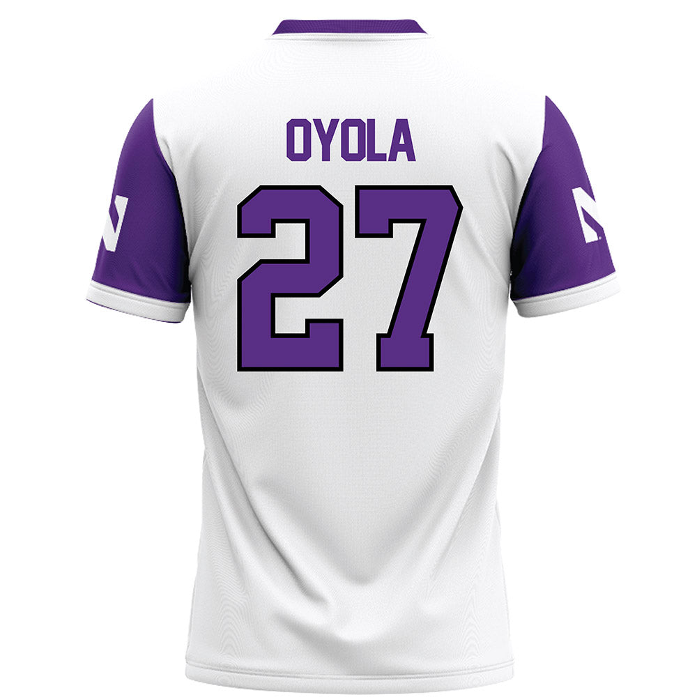 Northwestern - NCAA Football : Jack Oyola - White Football Jersey