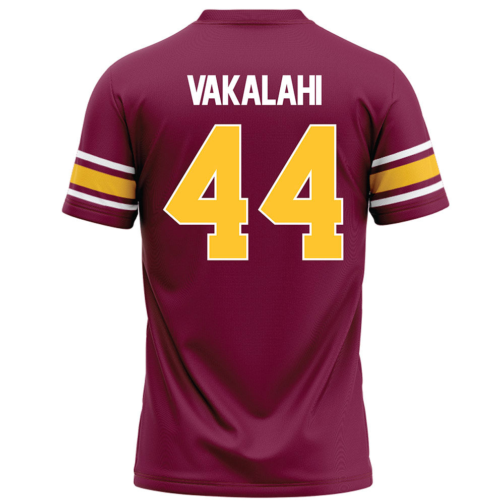 Arizona State - NCAA Football : Kirtland Vakalahi - Maroon Football Jersey-1