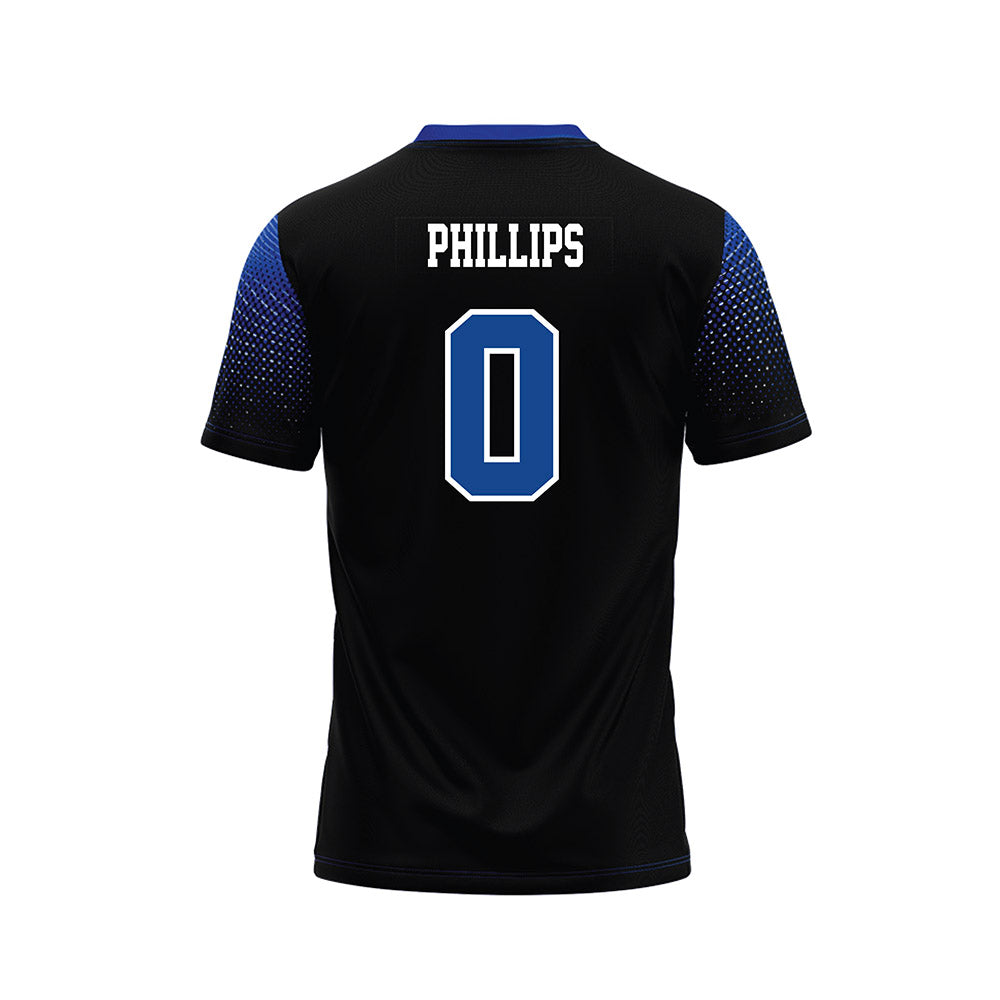 CNU - NCAA Football : Thomas Phillips - Black Football Jersey-1