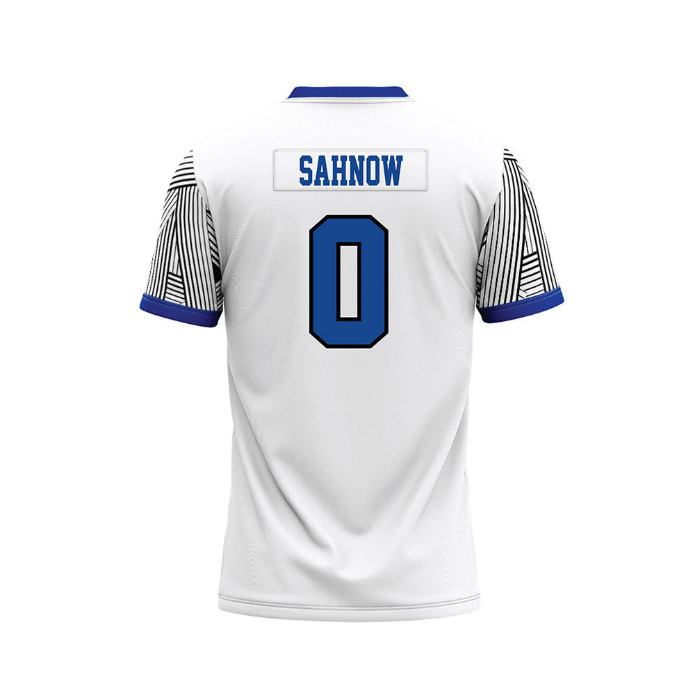 - NCAA Football : Beau Sahnow - White Football Jersey-1