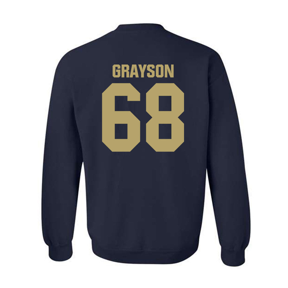 UC Davis - NCAA Football : Xander Grayson - Classic Shersey Crewneck Sweatshirt-1