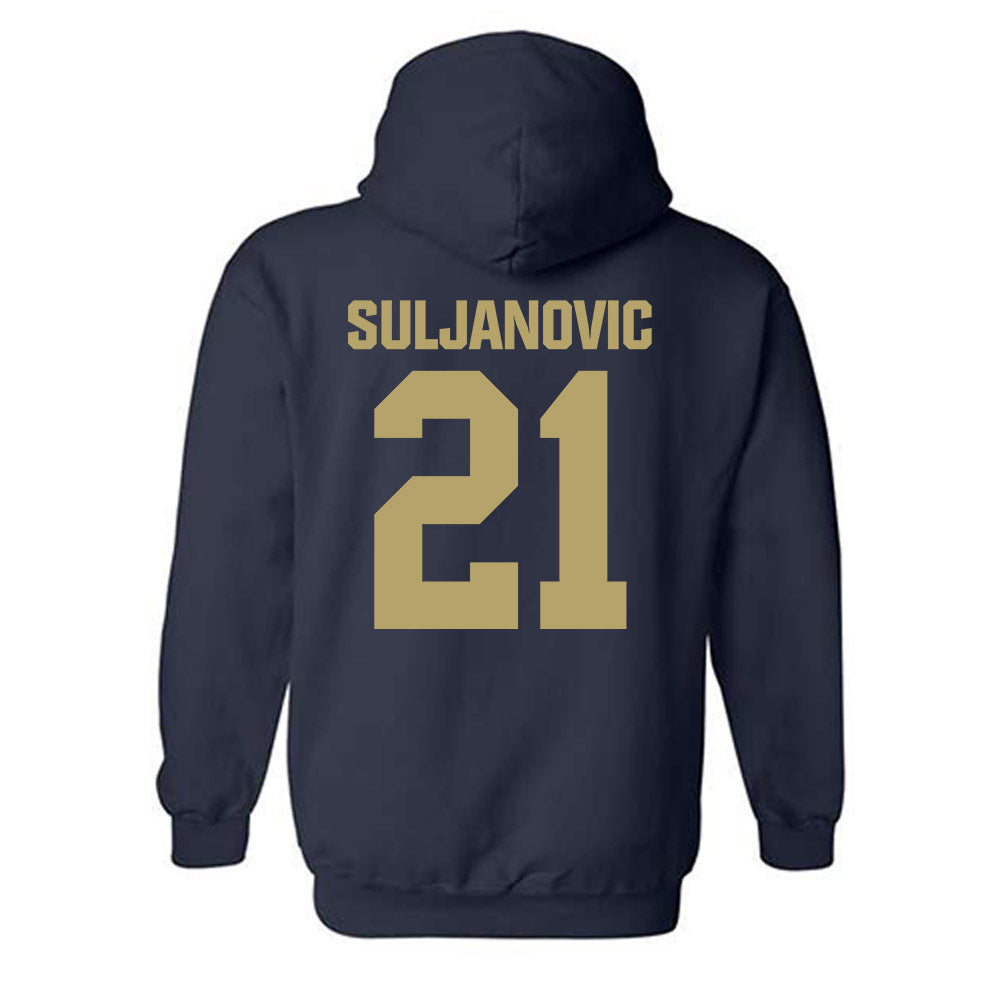 UC Davis - NCAA Men's Basketball : Omer Suljanovic - Classic Shersey Hooded Sweatshirt-1