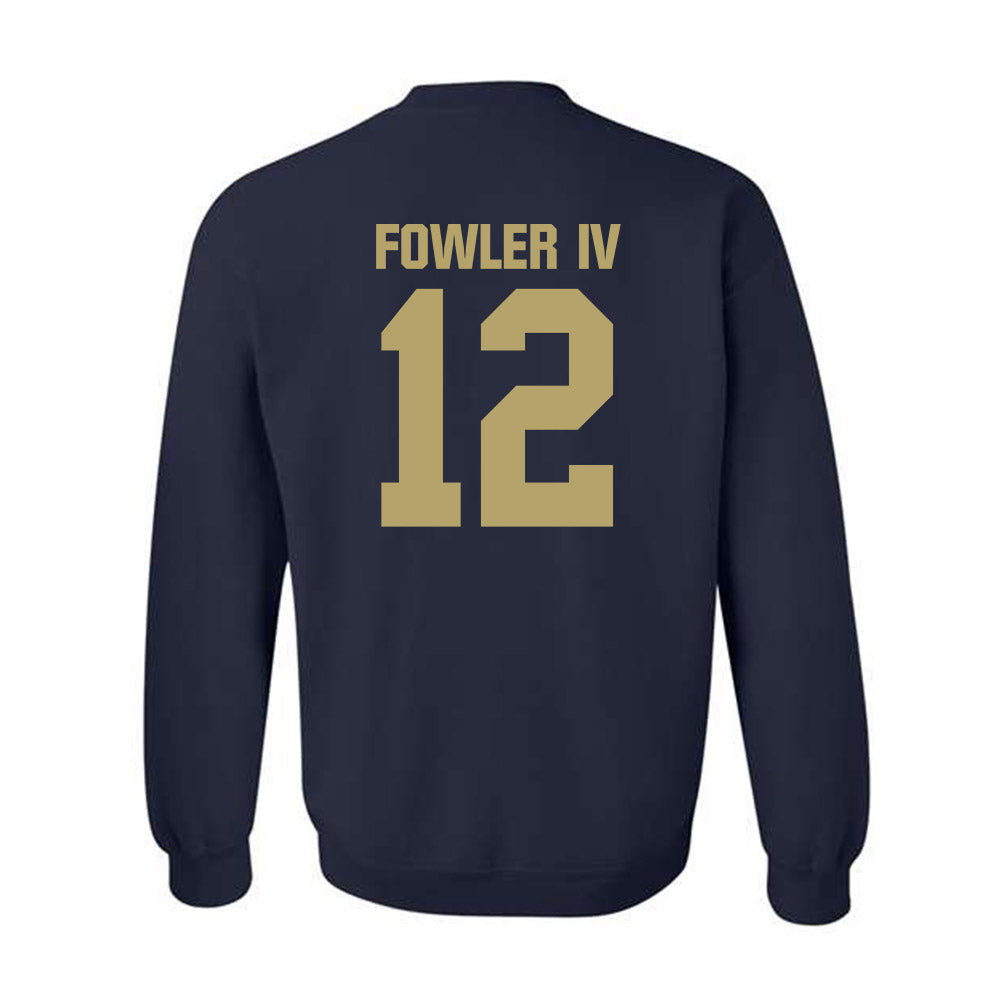 UC Davis - NCAA Football : William Fowler IV - Classic Shersey Crewneck Sweatshirt-1