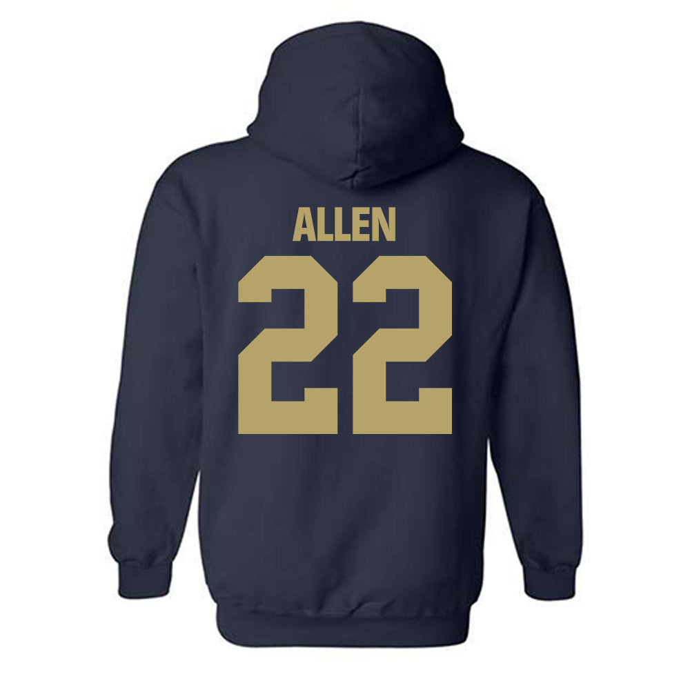 UC Davis - NCAA Football : Charlie Allen - Classic Shersey Hooded Sweatshirt-1